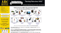 Desktop Screenshot of abcequipmentrental.com